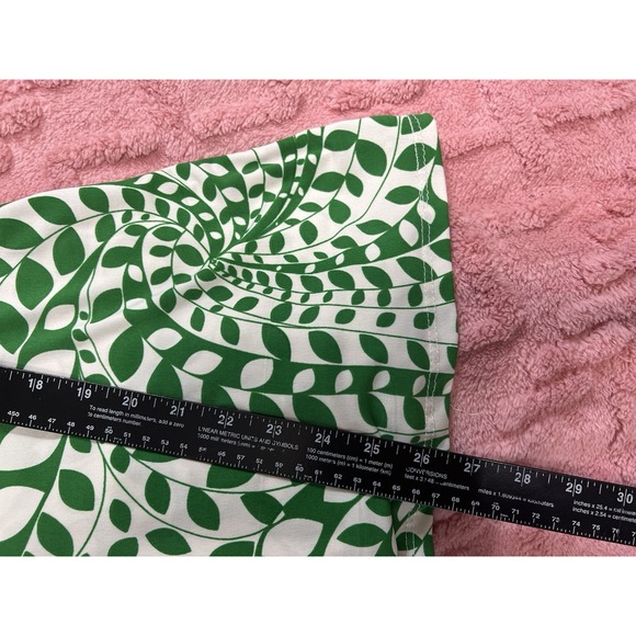 Vintage‎ 90s Y2K Milkmaid Babydoll Tie Back Coquette Fairy Forest Leaf Print XL - Picture 8 of 14